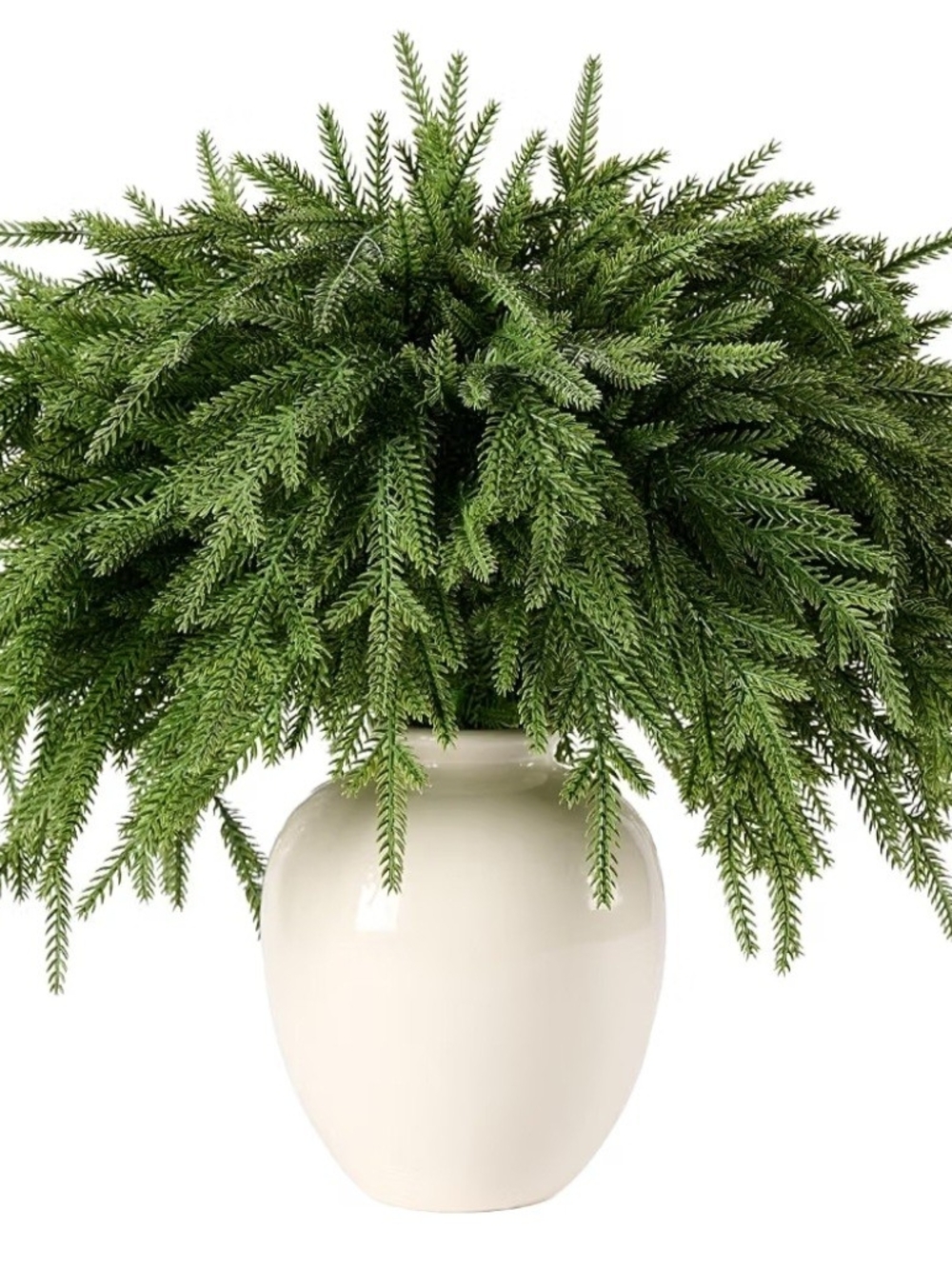 Christmas Norfolk Pine Branches. Set of 6. NWT.